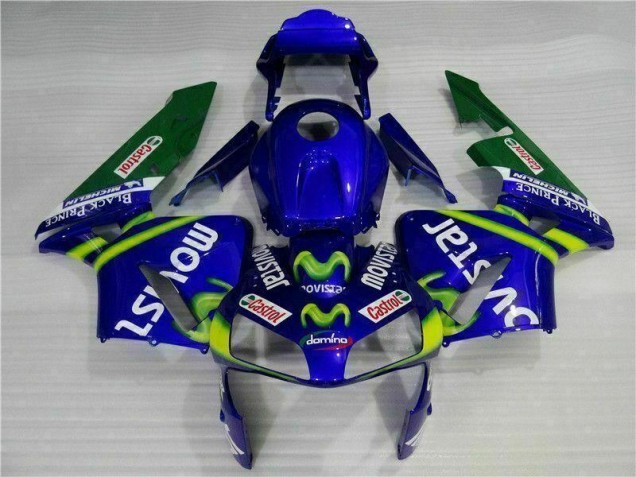 Affordable 2003-2004 Blue Green Movistar Castrol Honda CBR600RR Motorbike Fairing UK Affordable 2003-2004 Blue Green Movistar Castrol Honda CBR600RR Motorbike Fairing UK