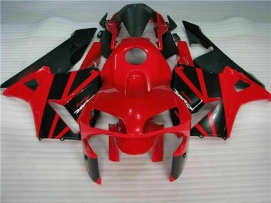 Affordable 2003-2004 Red Black Honda CBR600RR Motorcycle Fairing Kit UK