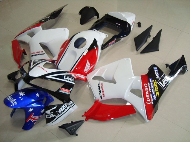 Affordable 2003-2004 White Black Red Lee Honda CBR600RR Motorcycle Fairing Kit UK Affordable 2003-2004 White Black Red Lee Honda CBR600RR Motorcycle Fairing Kit UK