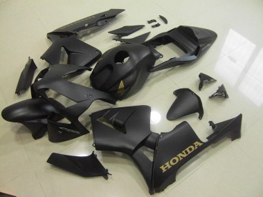 Affordable 2003-2004 Matte Black Gold Honda CBR600RR Motorbike Fairings UK