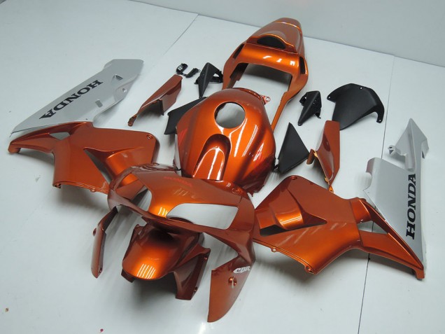 Affordable 2003-2004 Orange Silver Honda CBR600RR Motorbike Fairing UK