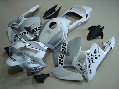 Affordable 2003-2004 Repsol White Silver Honda CBR600RR Motorcycle Fairings Kits UK
