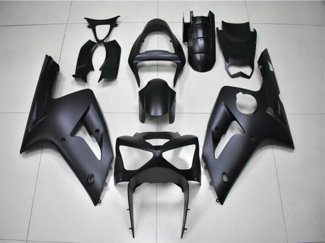 Affordable 2003-2004 Matte Black Kawasaki ZX6R Motorbike Fairing Kits UK Affordable 2003-2004 Matte Black Kawasaki ZX6R Motorbike Fairing Kits UK