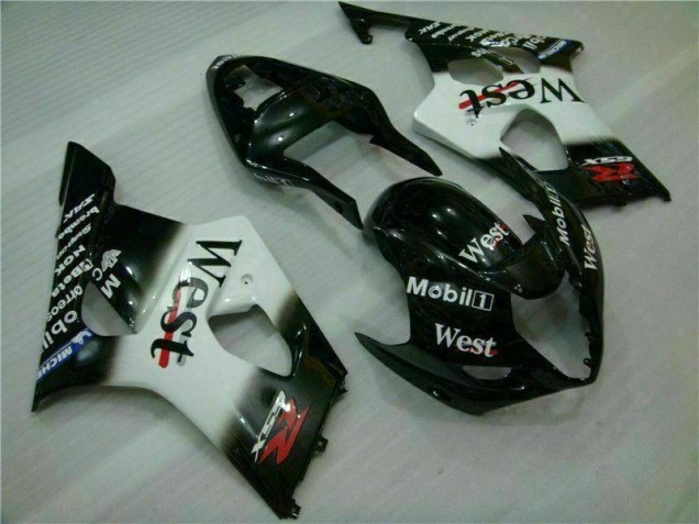 Affordable 2003-2004 White Black Suzuki GSXR 1000 Motorbike Fairing UK Affordable 2003-2004 White Black Suzuki GSXR 1000 Motorbike Fairing UK