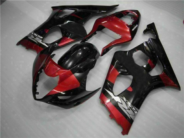 Affordable 2003-2004 Red Black Suzuki GSXR 1000 Motorcycle Fairing Kits UK Affordable 2003-2004 Red Black Suzuki GSXR 1000 Motorcycle Fairing Kits UK