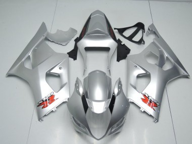 Affordable 2003-2004 Silver OEM Style Suzuki GSXR 1000 Motorbike Fairing Kits UK
