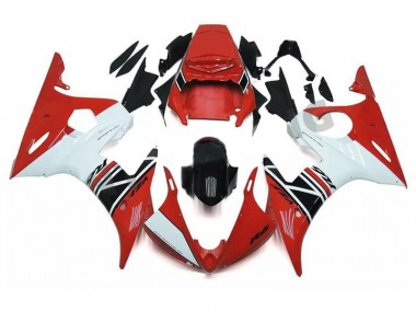 Affordable 2003-2005 Red White Black Yamaha YZF R6 Motorcycle Fairings Kits UK