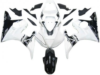 Affordable 2003-2005 Black White Tribal Yamaha YZF R6 Motorcycle Fairing UK