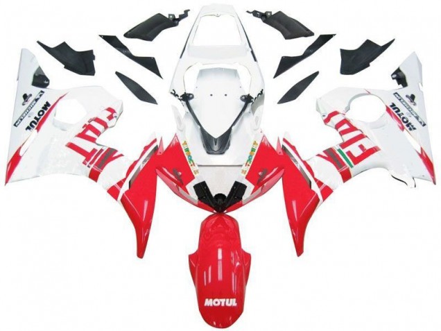 Affordable 2003-2005 White Red Fiat Yamaha YZF R6 Motorbike Fairing UK Affordable 2003-2005 White Red Fiat Yamaha YZF R6 Motorbike Fairing UK