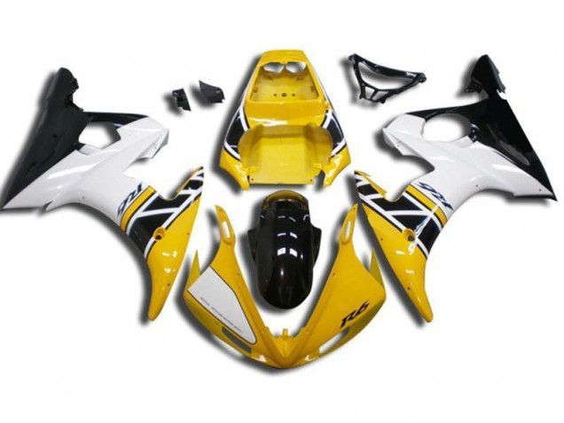 Affordable 2003-2005 Yellow Yamaha YZF R6 Bike Fairings UK
