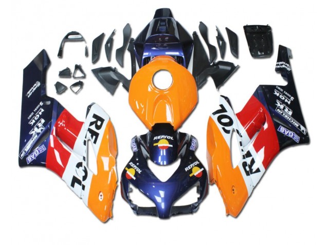 Affordable 2004-2005 Orange Red Blue Repsol Honda CBR1000RR Bike Fairing UK