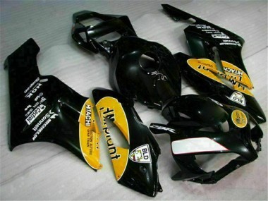Affordable 2004-2005 Yellow Black Honda CBR1000RR Motorbike Fairing UK