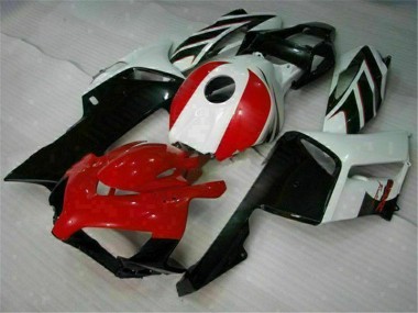 Affordable 2004-2005 Black White Honda CBR1000RR Motorcycle Fairings Kits UK
