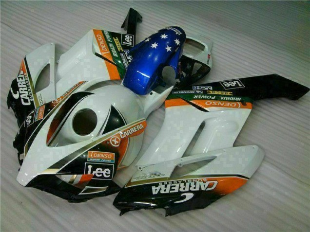 Affordable 2004-2005 White Blue Honda CBR1000RR Replacement Fairings UK