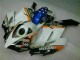 Affordable 2004-2005 White Blue Honda CBR1000RR Replacement Fairings UK
