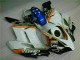 Affordable 2004-2005 White Blue Honda CBR1000RR Replacement Fairings UK