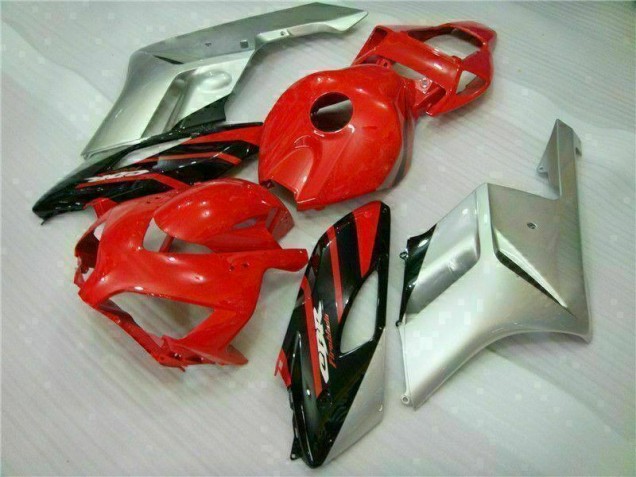 Affordable 2004-2005 Red Silver Honda CBR1000RR Moto Fairings UK