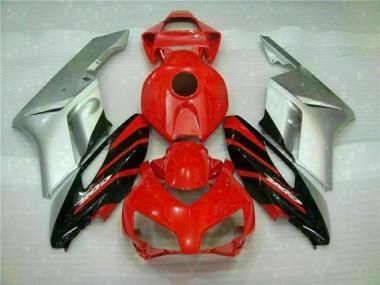 Affordable 2004-2005 Red Silver Honda CBR1000RR Moto Fairings UK