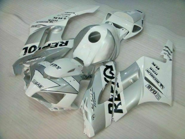 Affordable 2004-2005 Silver White Repsol Honda CBR1000RR Motor Fairings UK