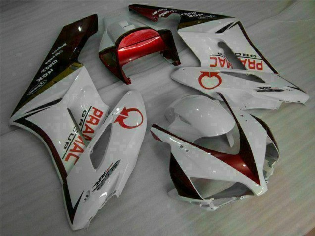 Affordable 2004-2005 White Red Honda CBR1000RR Moto Fairings UK