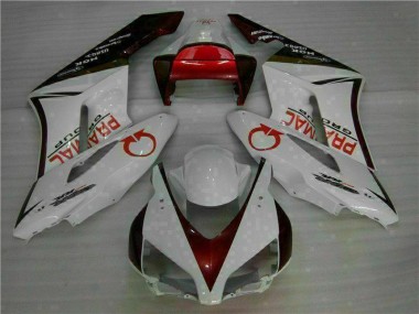 Affordable 2004-2005 White Red Honda CBR1000RR Moto Fairings UK