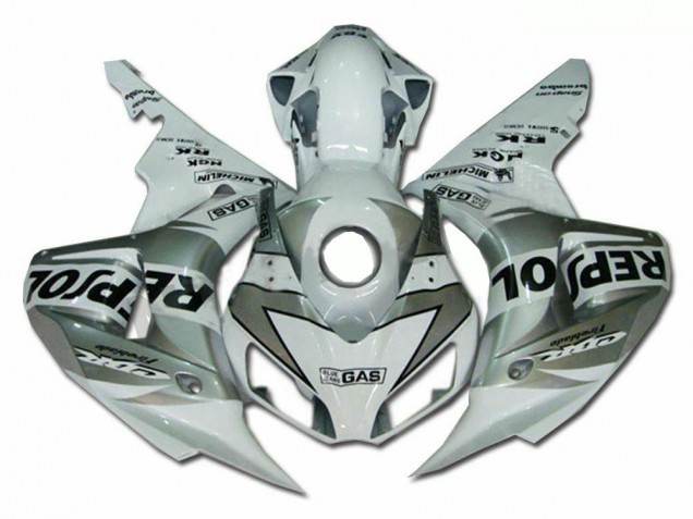 Affordable 2004-2005 Silver Repsol Honda CBR1000RR Bike Fairings & Plastics UK