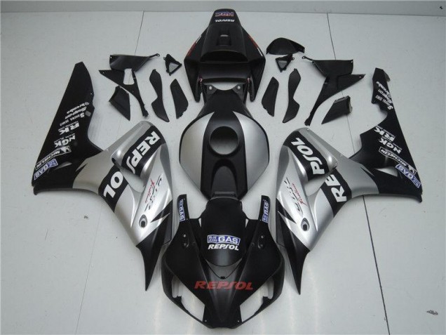 Affordable 2004-2005 Black Silver Repsol Honda CBR1000RR Motorcyle Fairings UK