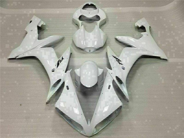 Affordable 2004-2006 White Yamaha YZF R1 Motorbike Fairing Kits UK