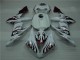 Affordable 2004-2006 White Red Flame Yamaha YZF R1 Motorcyle Fairings UK