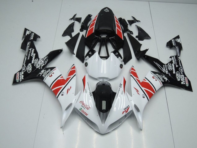 Affordable 2004-2006 White Black Stickers Yamaha YZF R1 Motorbike Fairing UK