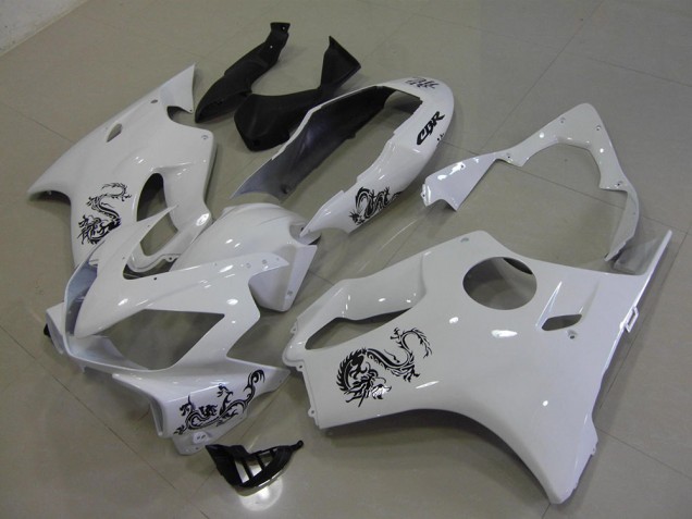 Affordable 2004-2007 White with Black Dragon Honda CBR600 F4i Motorcycle Fairings UK Affordable 2004-2007 White with Black Dragon Honda CBR600 F4i Motorcycle Fairings UK