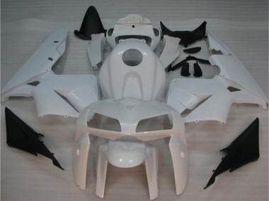 Affordable 2005-2006 White Honda CBR600RR Bike Fairing Kit UK