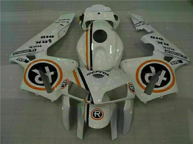 Affordable 2005-2006 White Repsol Honda CBR600RR Motorcycle Bodywork UK Affordable 2005-2006 White Repsol Honda CBR600RR Motorcycle Bodywork UK