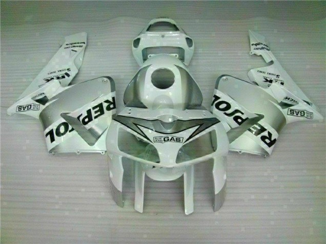 Affordable 2005-2006 White Repsol Honda CBR600RR Motorbike Fairing Kits UK