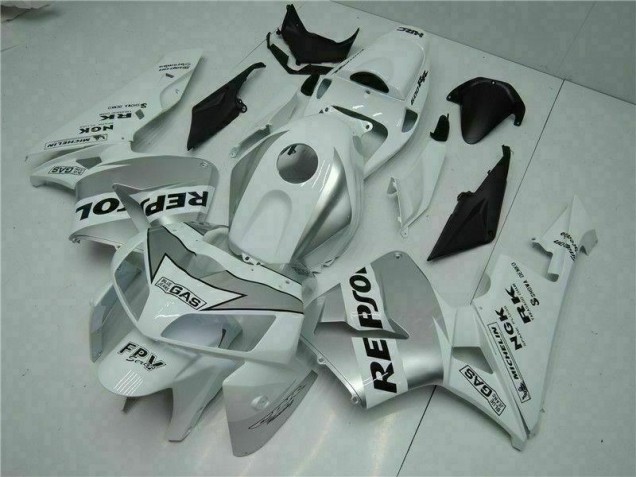 Affordable 2005-2006 White Repsol Honda CBR600RR Bike Fairings & Bodywork UK Affordable 2005-2006 White Repsol Honda CBR600RR Bike Fairings & Bodywork UK