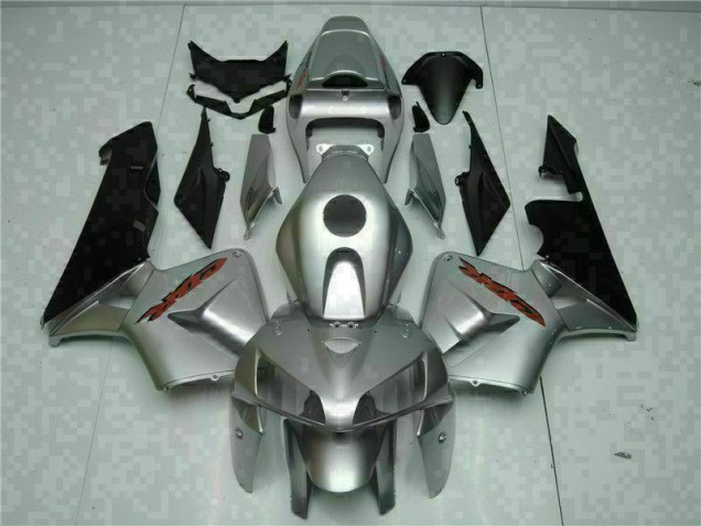 Affordable 2005-2006 Silver Honda CBR600RR Bike Fairing Kit UK