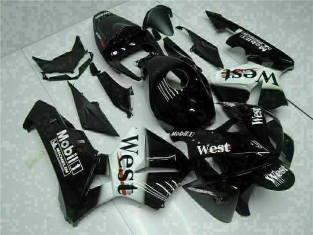 Affordable 2005-2006 Black West Honda CBR600RR Motorbike Fairing Kits UK