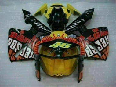 Affordable 2005-2006 Black Red Yellow 46 Honda CBR600RR Motorcycle Fairing UK