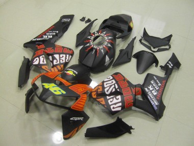 Affordable 2005-2006 Matte Black Rossi Honda CBR600RR Motorbike Fairing UK