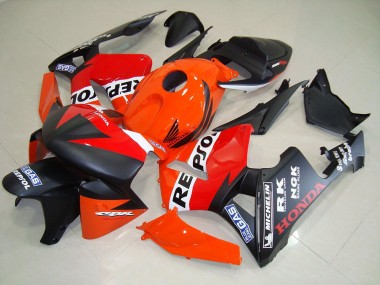 Affordable 2005-2006 Matte Black Repsol Race Honda CBR600RR Motorcycle Fairing Kit UK