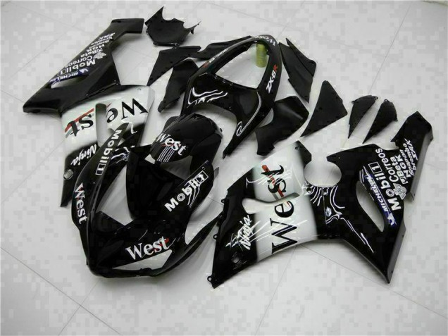 Affordable 2005-2006 Black Kawasaki ZX6R Bike Fairings UK Affordable 2005-2006 Black Kawasaki ZX6R Bike Fairings UK