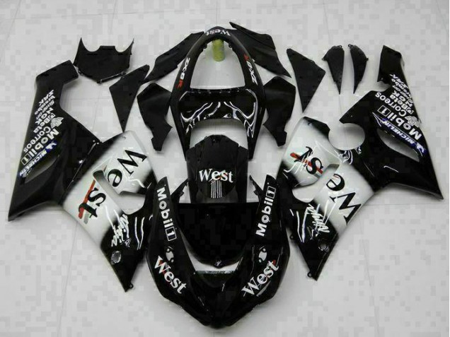 Affordable 2005-2006 Black Kawasaki ZX6R Bike Fairings UK Affordable 2005-2006 Black Kawasaki ZX6R Bike Fairings UK