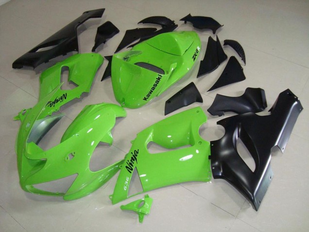 Affordable 2005-2006 Lime Green Kawasaki ZX6R Bike Fairings UK Affordable 2005-2006 Lime Green Kawasaki ZX6R Bike Fairings UK