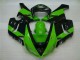 Affordable 2005-2006 Green Black Kawasaki ZX6R Motorbike Fairing UK