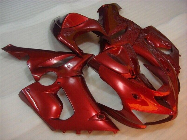 Affordable 2005-2006 Red Kawasaki ZX6R Bike Fairing UK Affordable 2005-2006 Red Kawasaki ZX6R Bike Fairing UK