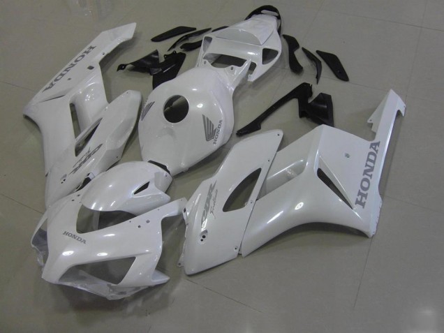Affordable 2006-2007 White with Silver Decals Honda CBR1000RR Bike Fairings UK