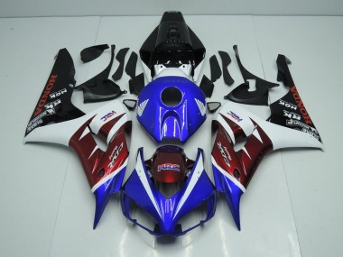 Affordable 2006-2007 Burgandy and Blue Honda CBR1000RR Bike Fairing UK