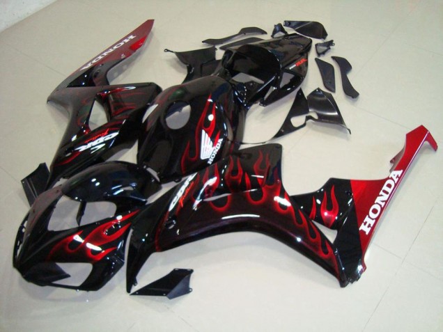 Affordable 2006-2007 Red Flame Honda CBR1000RR Motorcylce Fairings UK Affordable 2006-2007 Red Flame Honda CBR1000RR Motorcylce Fairings UK