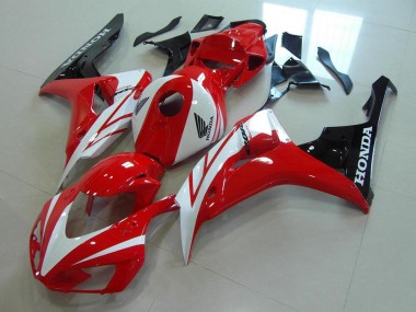 Affordable 2006-2007 Red White Honda CBR1000RR Motorcycle Fairing Kits UK