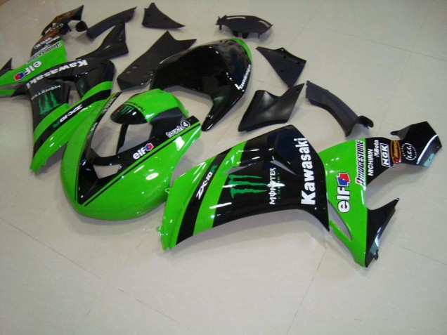 Affordable 2006-2007 Green Monster Race Kawasaki ZX10R Motorcycle Fairings Kit UK Affordable 2006-2007 Green Monster Race Kawasaki ZX10R Motorcycle Fairings Kit UK